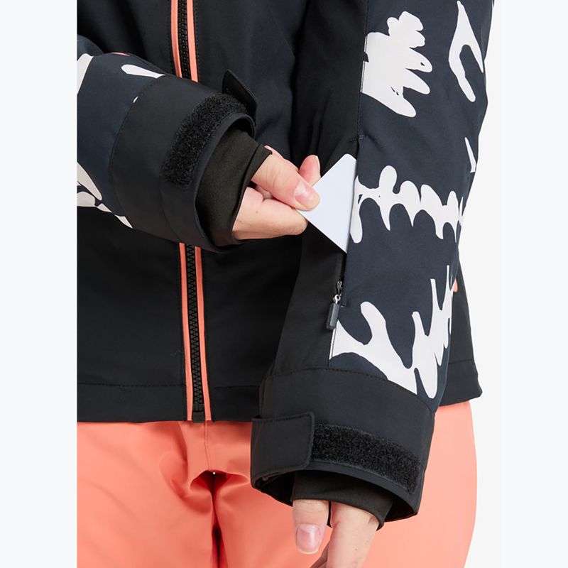 Női snowboard kabát ROXY Free Jet true black/big flower 6