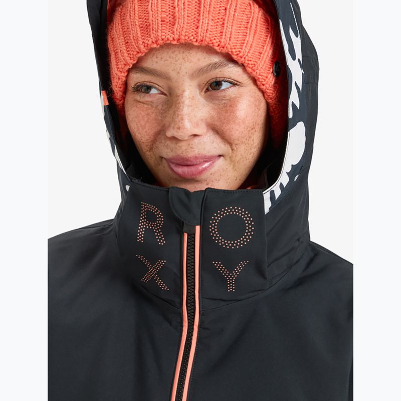 Női snowboard kabát ROXY Free Jet true black/big flower 9
