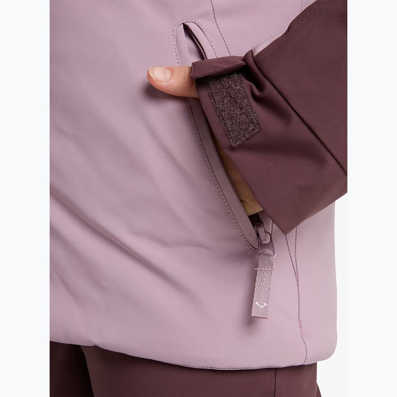 Gyerek snowboard dzseki ROXY Free Jet Block discreet mauve 9