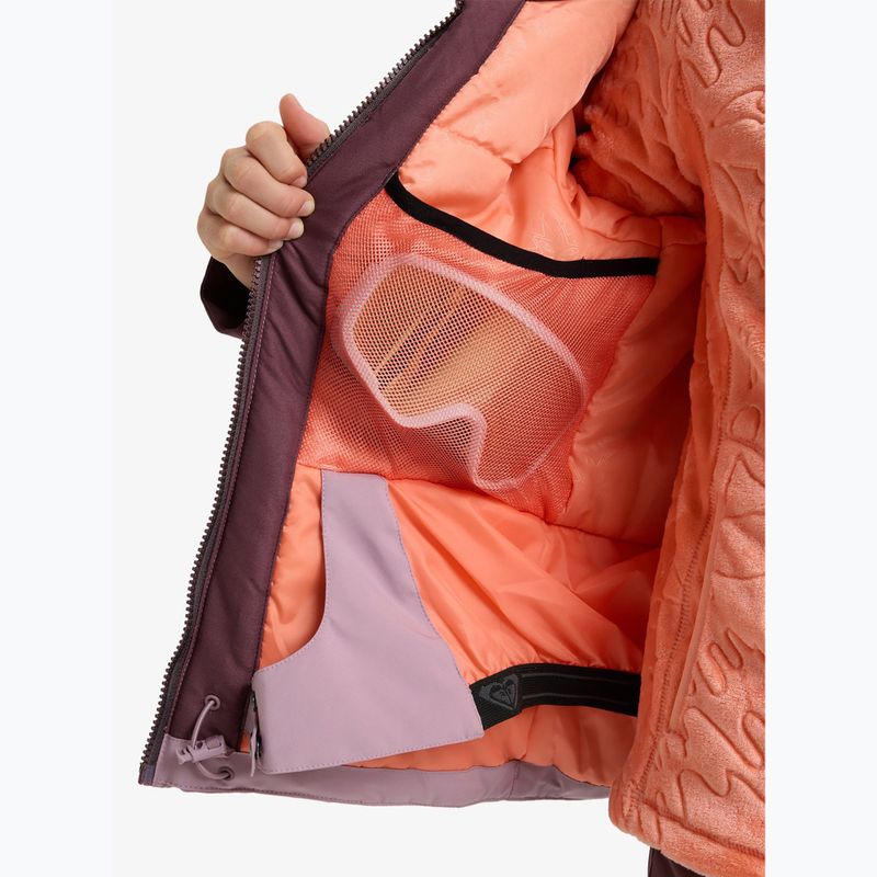 Gyerek snowboard dzseki ROXY Free Jet Block discreet mauve 11