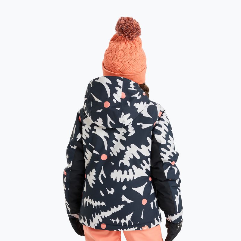 Gyerek snowboarddzseki ROXY Free Jet true black/big flower 2