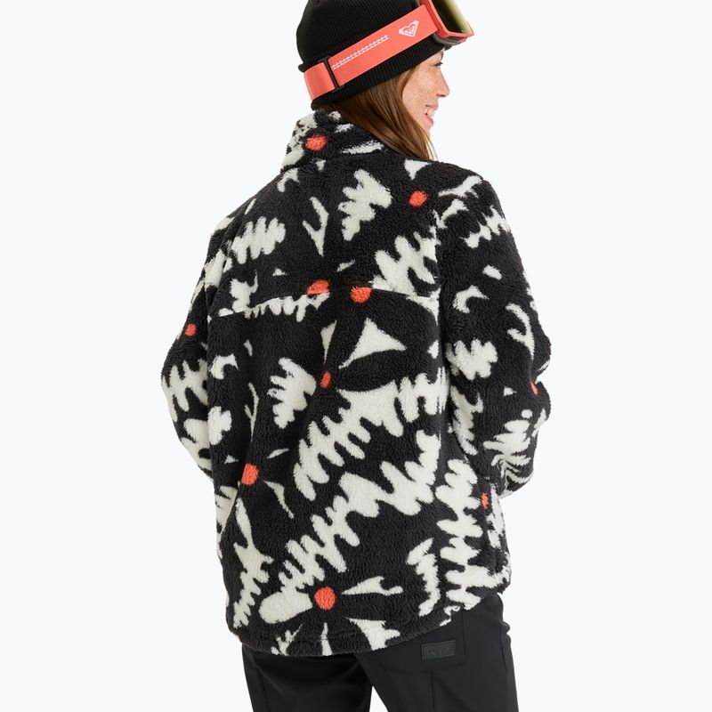 Női pulóver ROXY Alabama true black/big flower 3