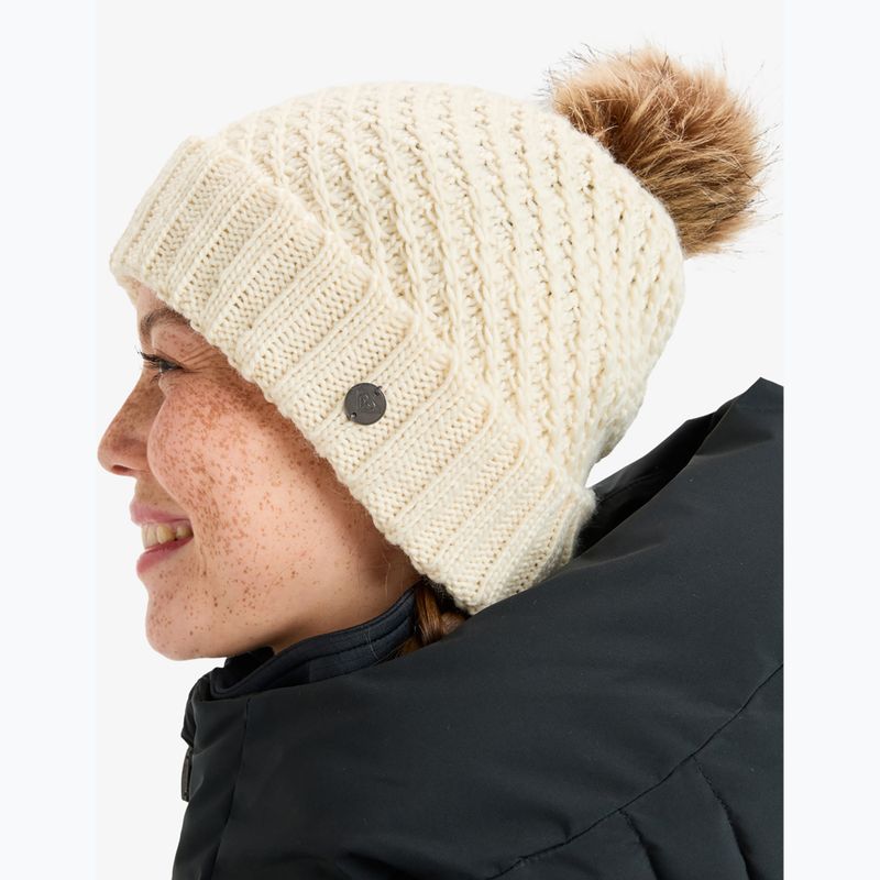 Női téli sapka ROXY Blizzard Beanie whisper white 5