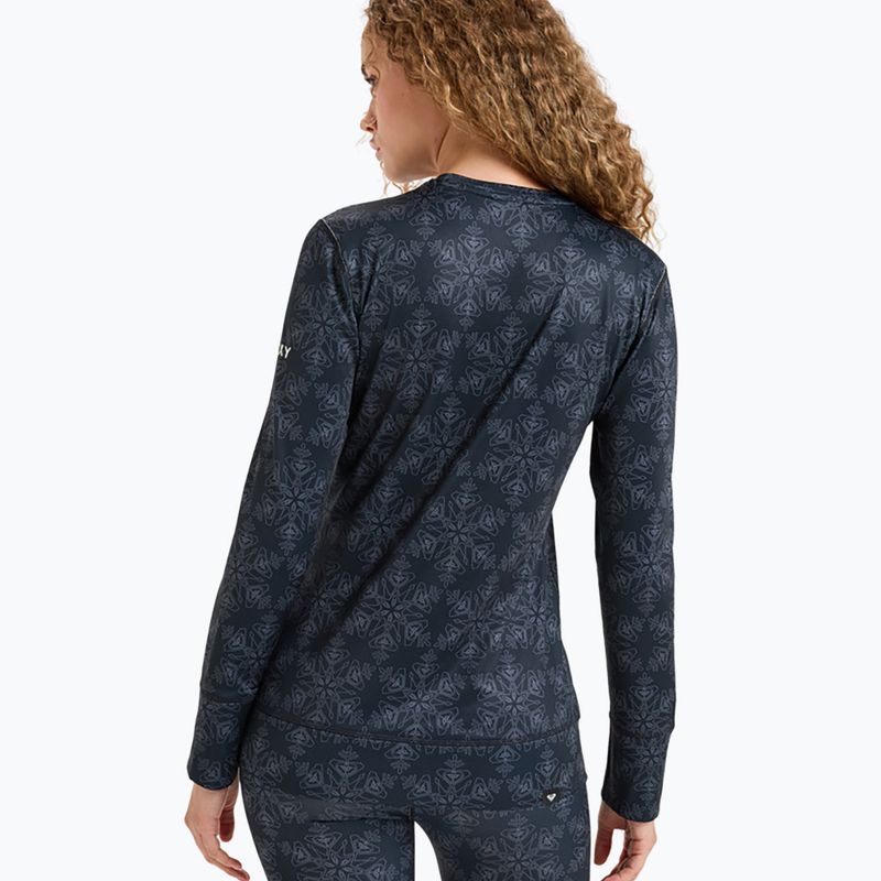 Női termoaktív felső ROXY Daybreak Brushed true black/snowflakes 3