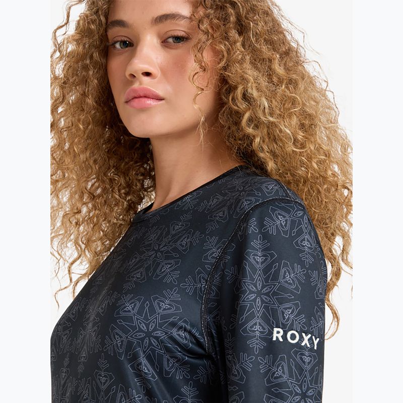Női termoaktív felső ROXY Daybreak Brushed true black/snowflakes 4