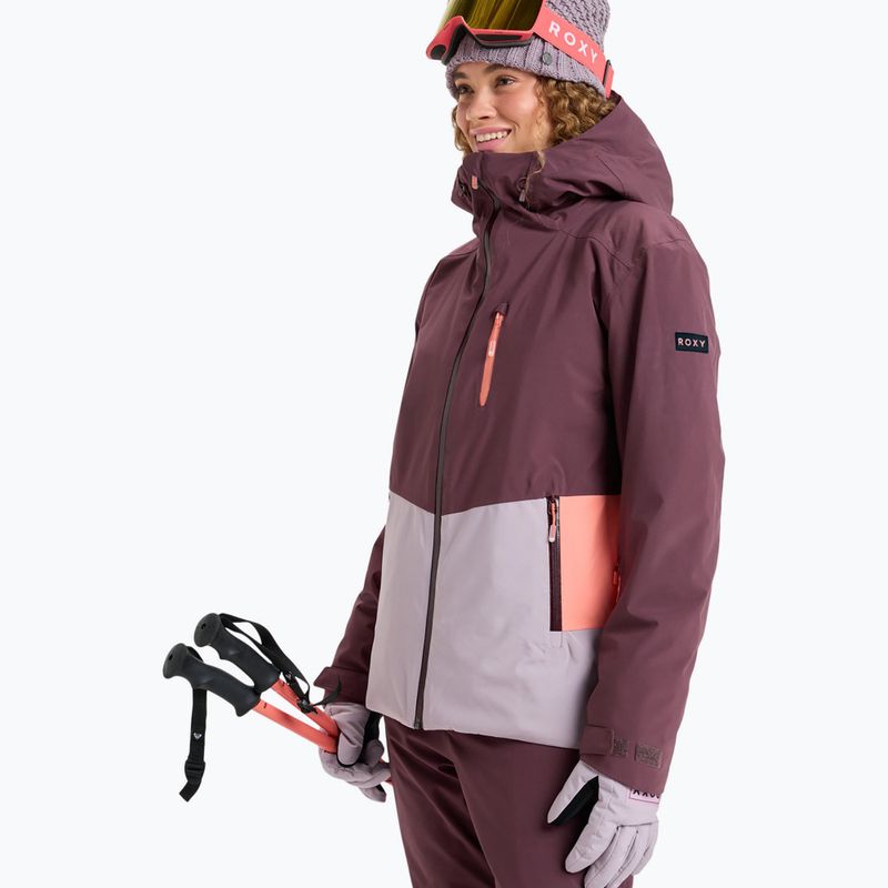 Női snowboarddzseki ROXY Stormdash huckleberry 5