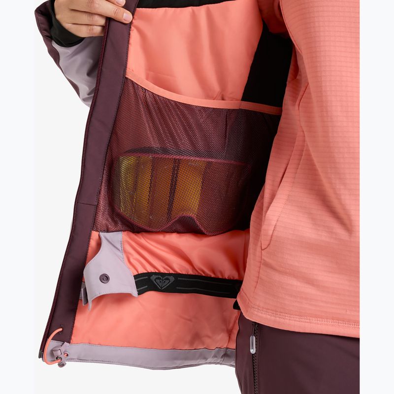 Női snowboarddzseki ROXY Stormdash huckleberry 12