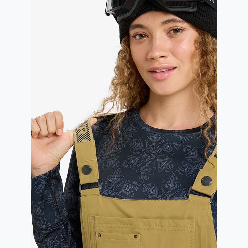 Női snowboard nadrág ROXY Rideout Bib fennel seed 5