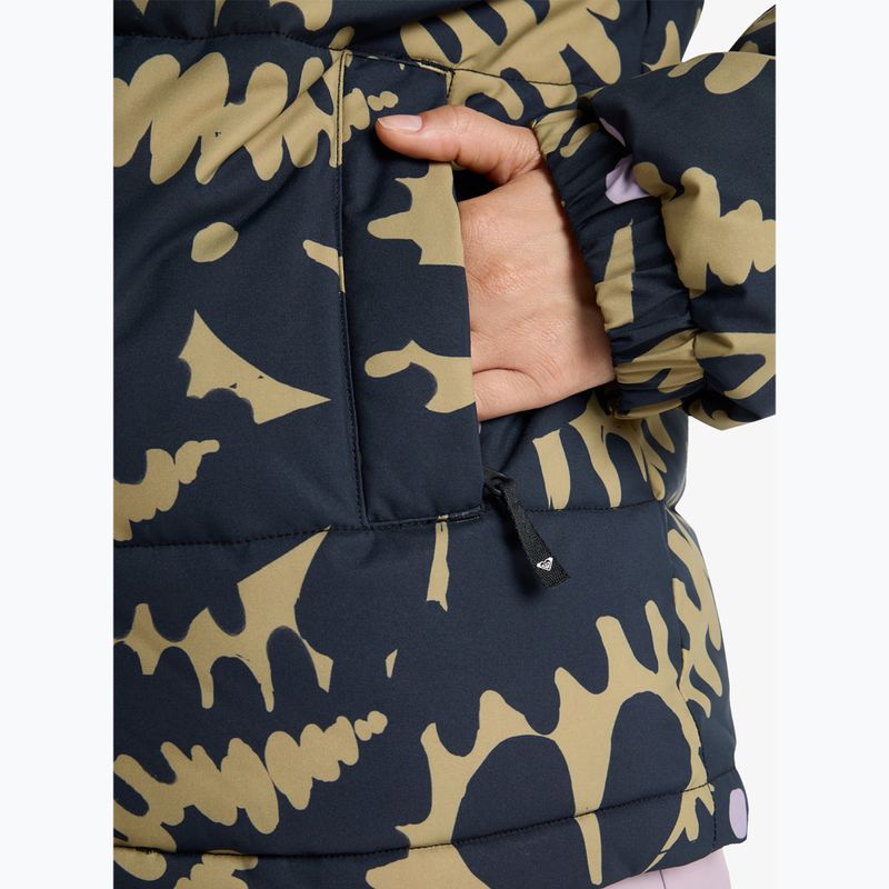 Női snowboarddzseki ROXY Snow Winter Rebel fennel seed/big flower 7