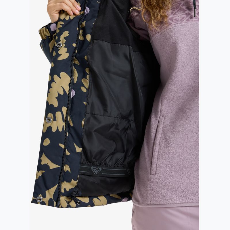 Női snowboarddzseki ROXY Snow Winter Rebel fennel seed/big flower 9