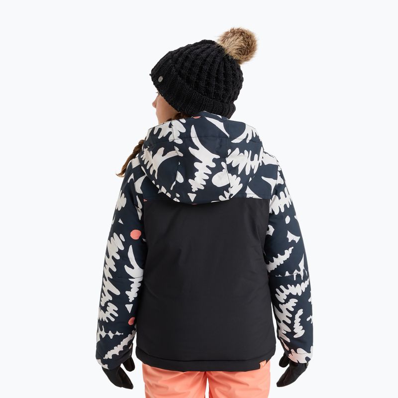 Gyerek snowboarddzseki ROXY Galaxy true black/big flower 2