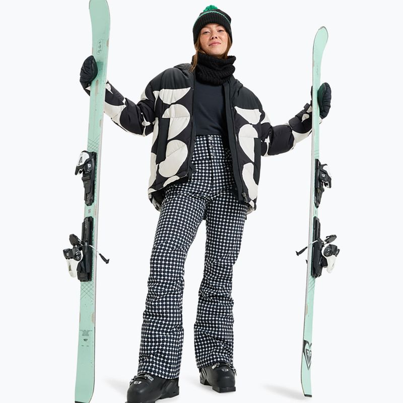 Női snowboardnadrág ROXY Rising High whisper white/small dots 2