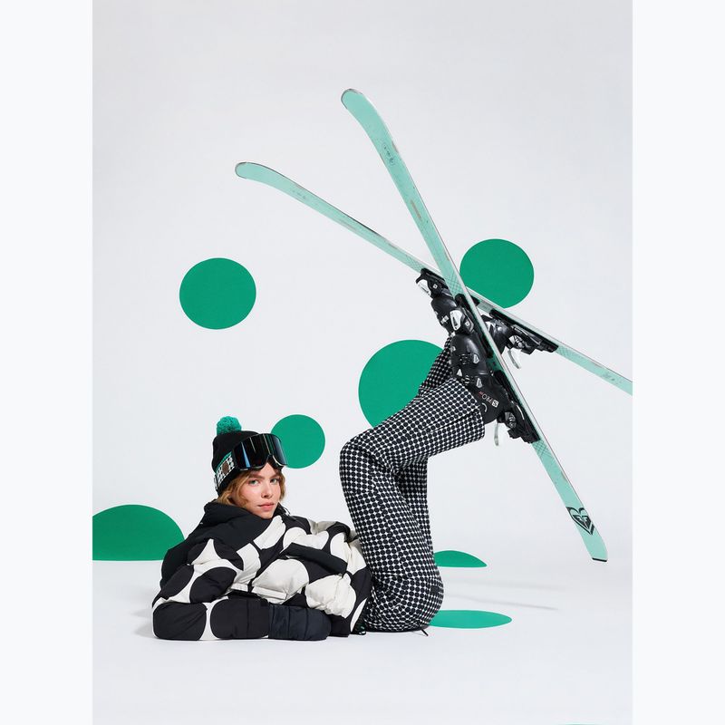 Női snowboardnadrág ROXY Rising High whisper white/small dots 9