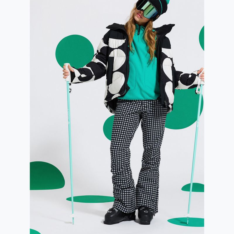 Női snowboardnadrág ROXY Rising High whisper white/small dots 11