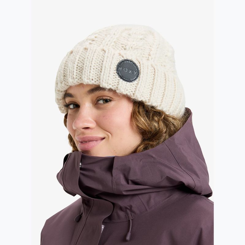 Női téli sapka ROXY Tram Beanie whisper white 5