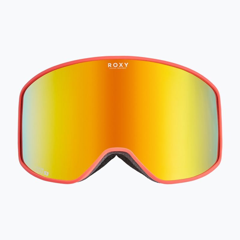 Női snowboard-szemüveg ROXY Storm W coral chic/clux ml orange 2