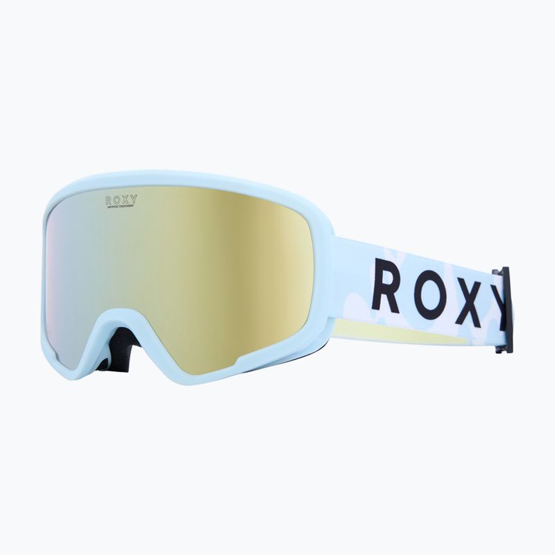 Gyerek snowboard-szemüveg ROXY Missy big flowers/clux ml light blue 5