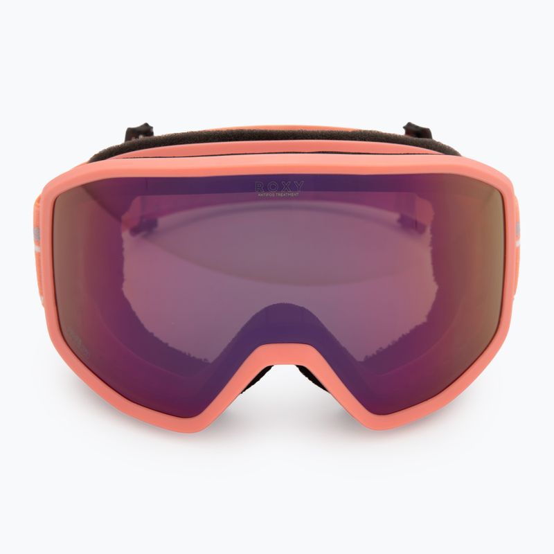 Női snowboard-szemüveg ROXY Izzy coral chic/clux ml l purple 2