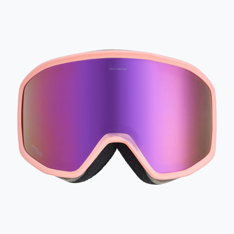 Női snowboard-szemüveg ROXY Izzy coral chic/clux ml l purple 2