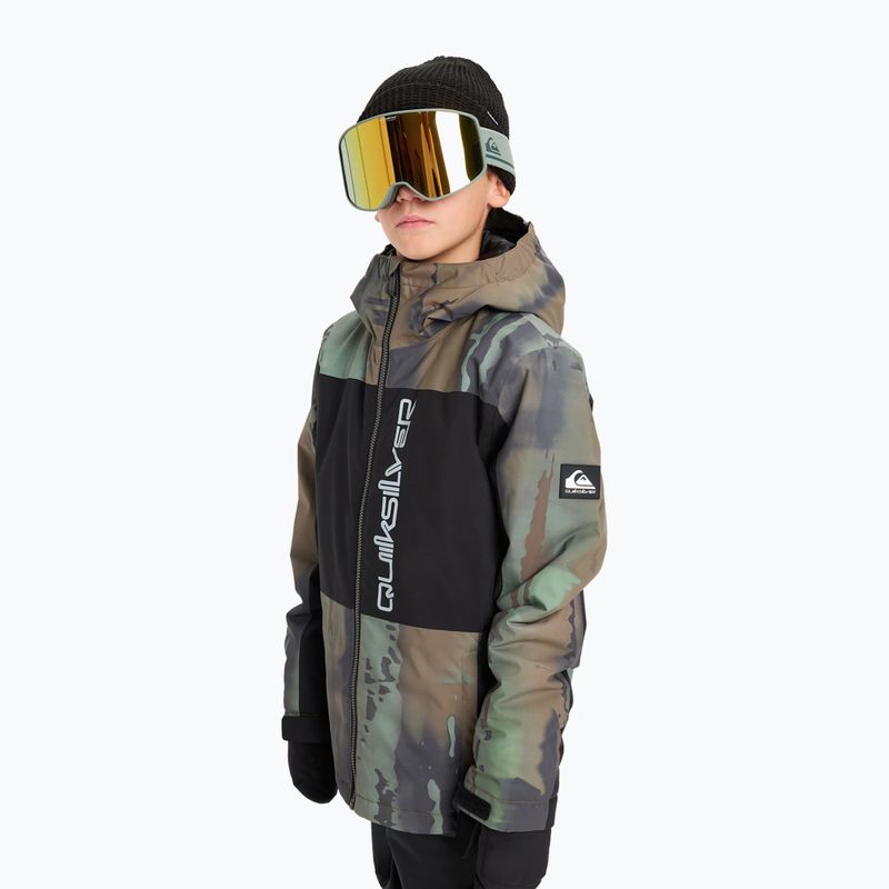 Gyerek snowboard kabát Quiksilver Side Hit Block bloomfade dark ivy 4