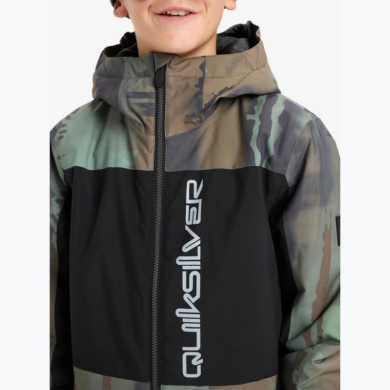 Gyerek snowboard kabát Quiksilver Side Hit Block bloomfade dark ivy 5