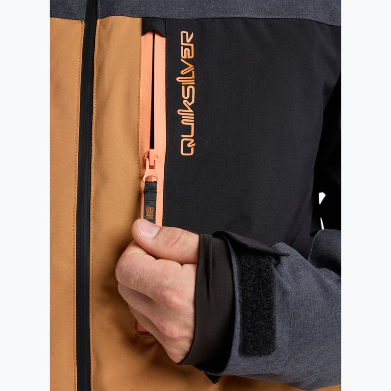 Férfi snowboarddzseki Quiksilver Dawson true black 7