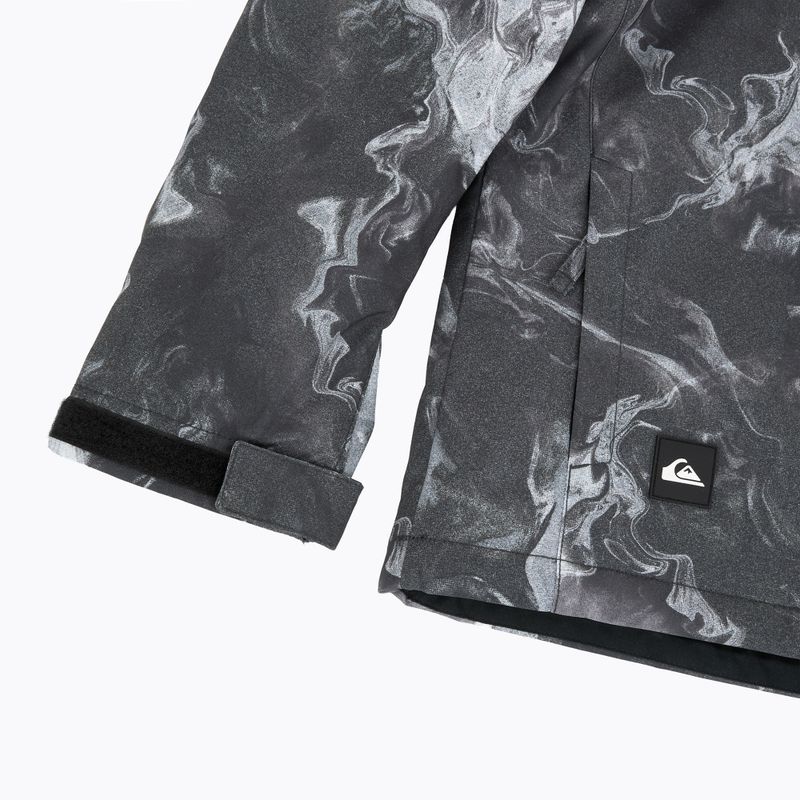 Gyerek snowboarddzseki Quiksilver Mission Printed thermostamp grayscale 12