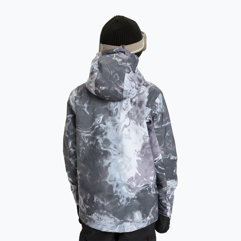 Gyerek snowboarddzseki Quiksilver Mission Printed thermostamp grayscale 3