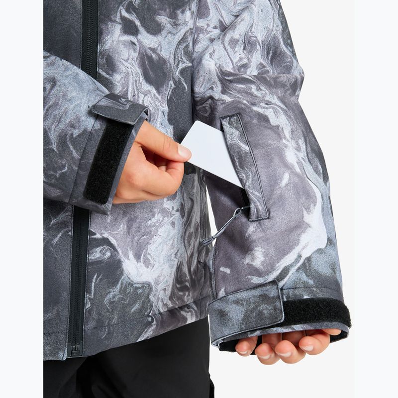 Gyerek snowboarddzseki Quiksilver Mission Printed thermostamp grayscale 7