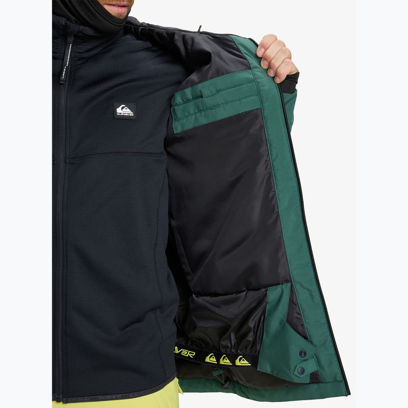 Férfi snowboarddzseki Quiksilver Titano trekking green 11