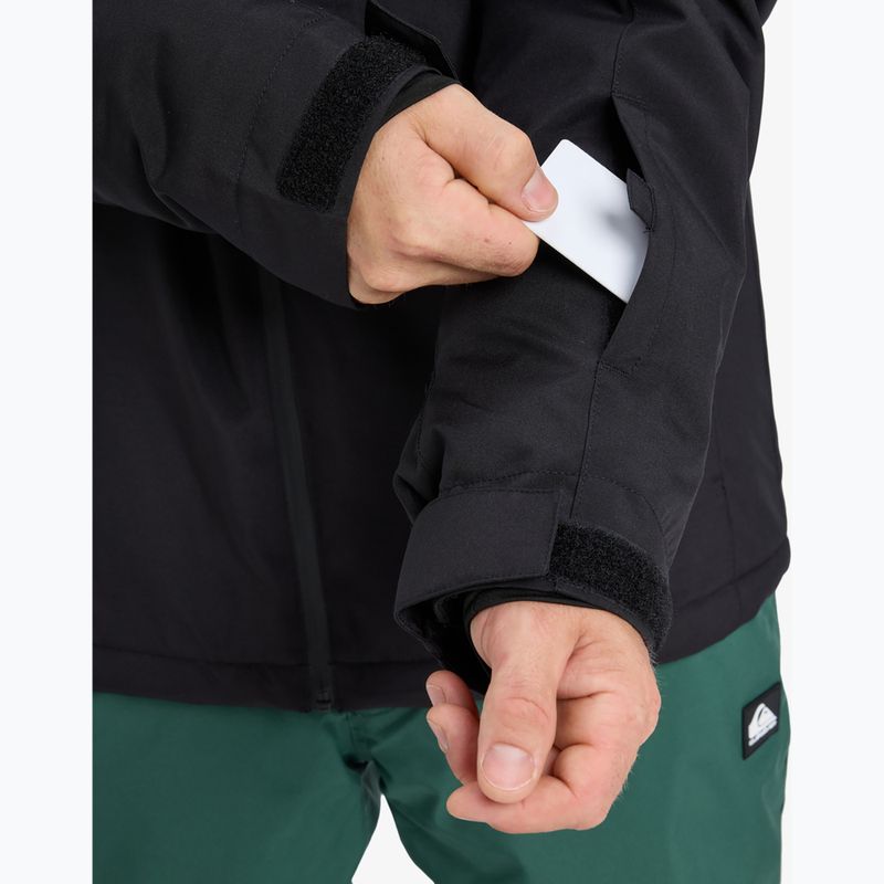 Férfi snowboarddzseki Quiksilver Titano EQYTJ03513 true black 5