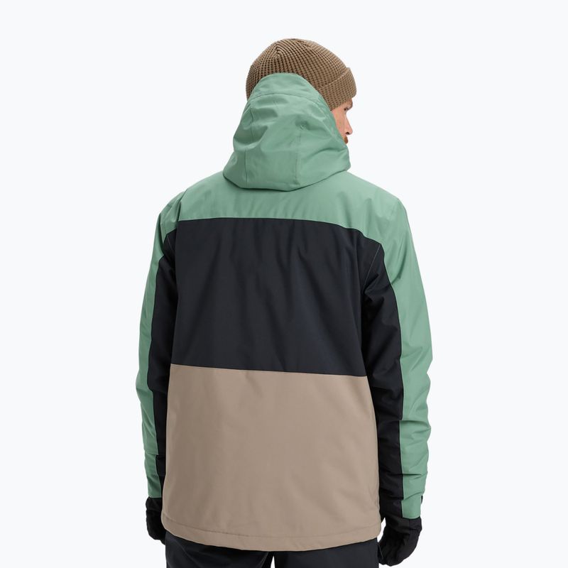 Férfi snowboarddzseki Quiksilver Sycamore Block 20K dark ivy 3