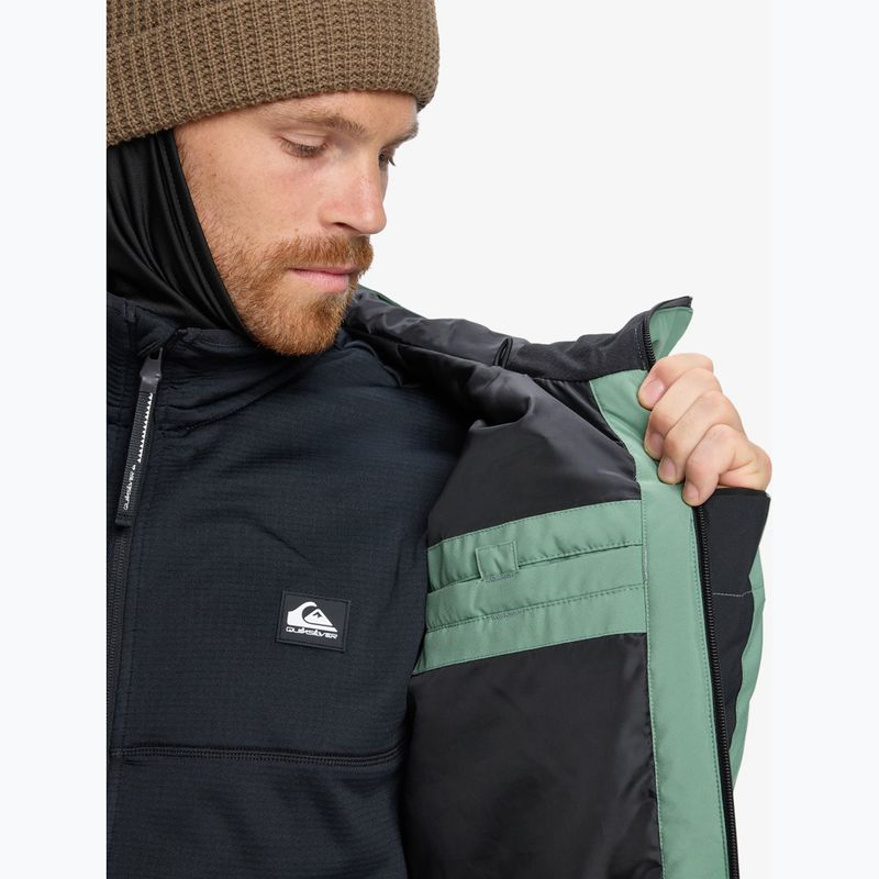 Férfi snowboarddzseki Quiksilver Sycamore Block 20K dark ivy 12