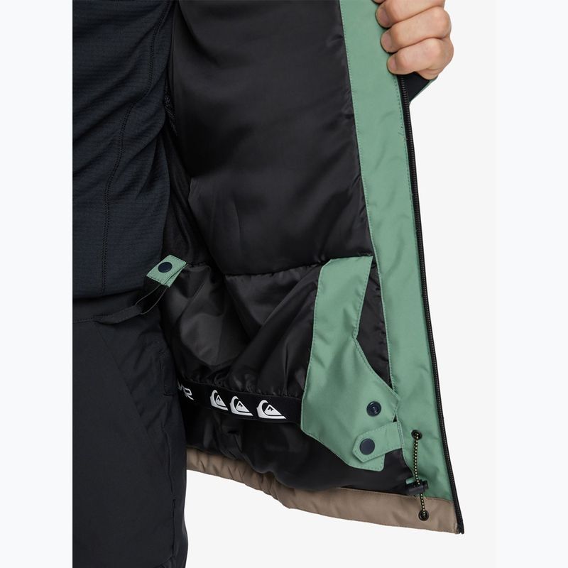 Férfi snowboard kabát Quiksilver Sycamore Block 20K dark ivy 12