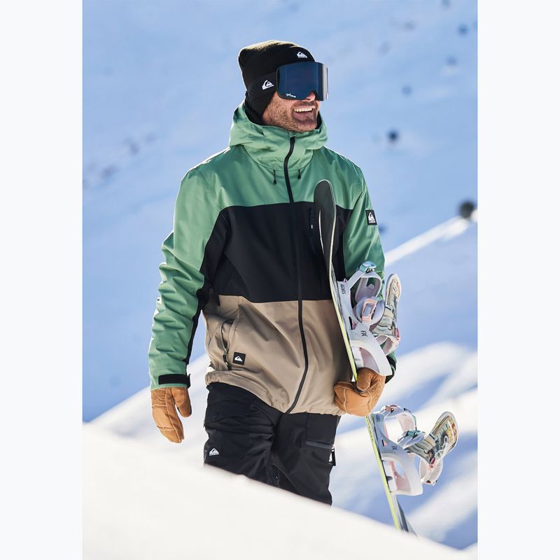 Férfi snowboard kabát Quiksilver Sycamore Block 20K dark ivy 15