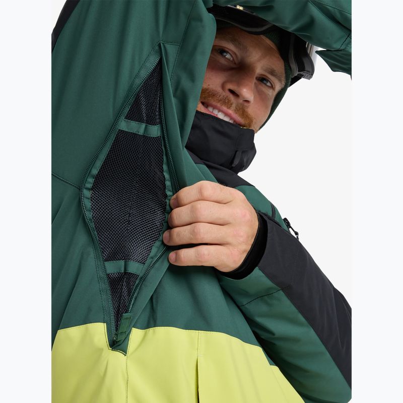 Férfi snowboard dzseki Quiksilver Sycamore Block 20K dark ivy 9