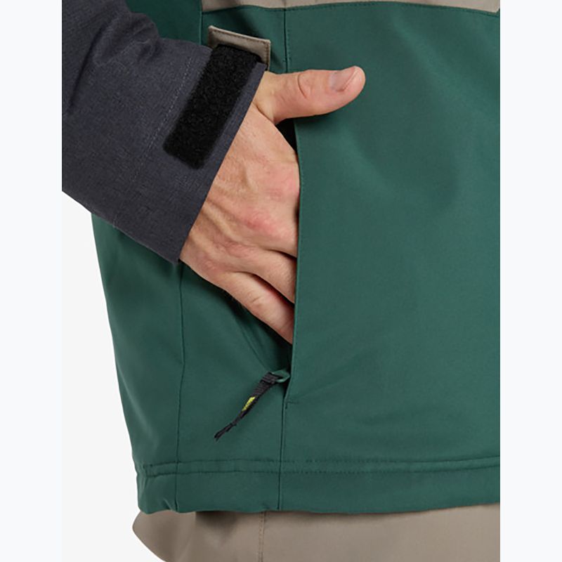 Férfi snowboarddzseki Quiksilver Dawson trekking green 9