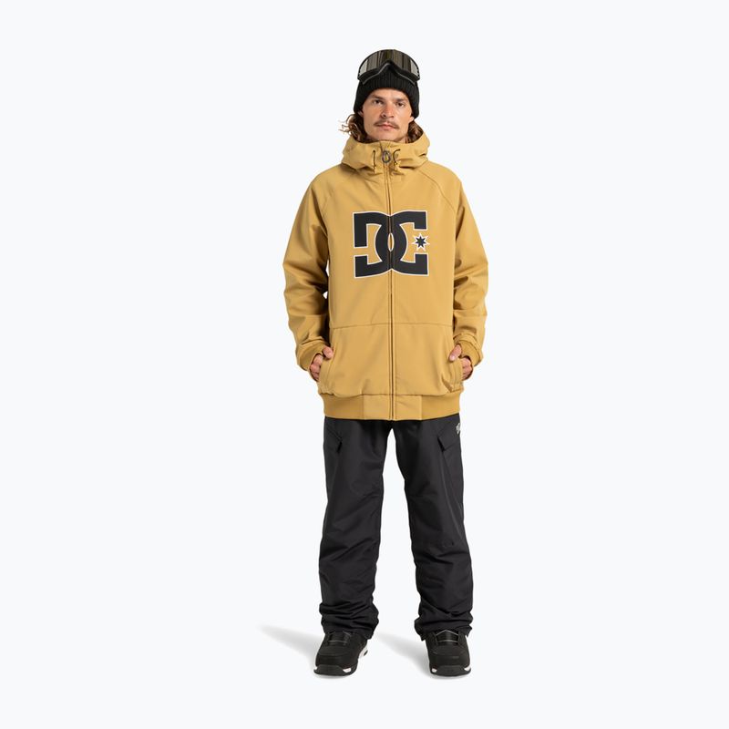 Férfi snowboarddzseki DC Spectrum Softshell mustard gold 2