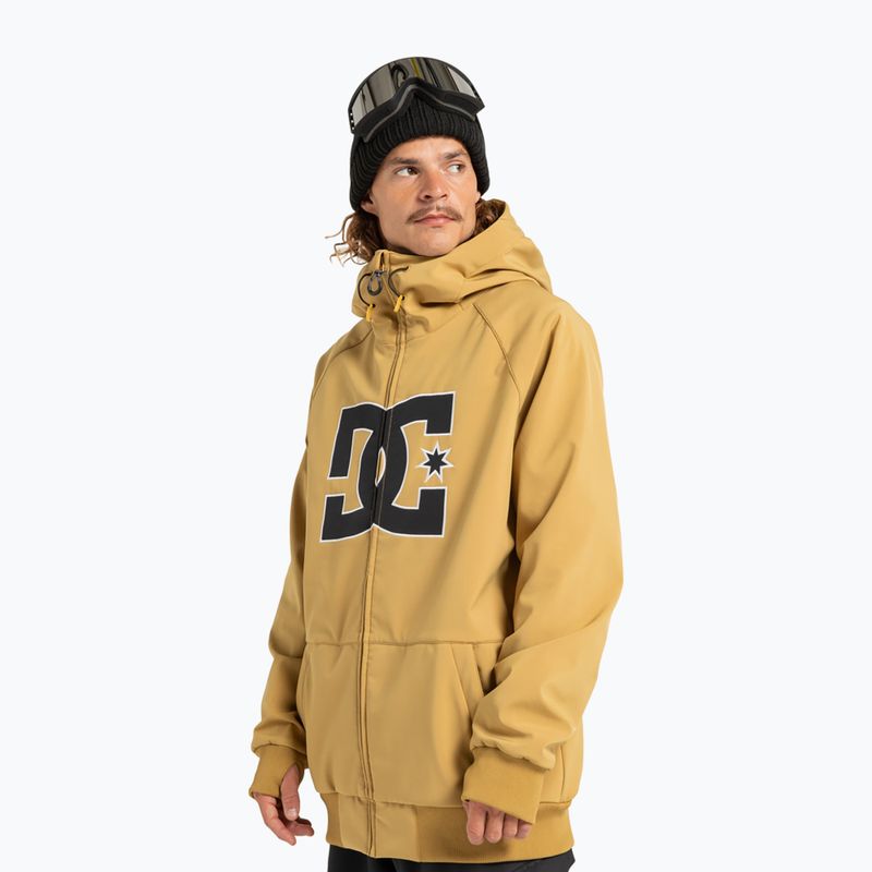 Férfi snowboarddzseki DC Spectrum Softshell mustard gold 4