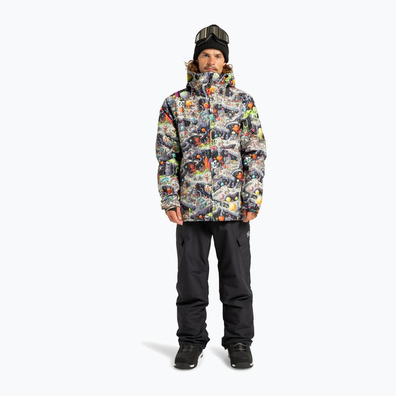 Férfi snowboarddzseki DC Basis Print outer world black 2