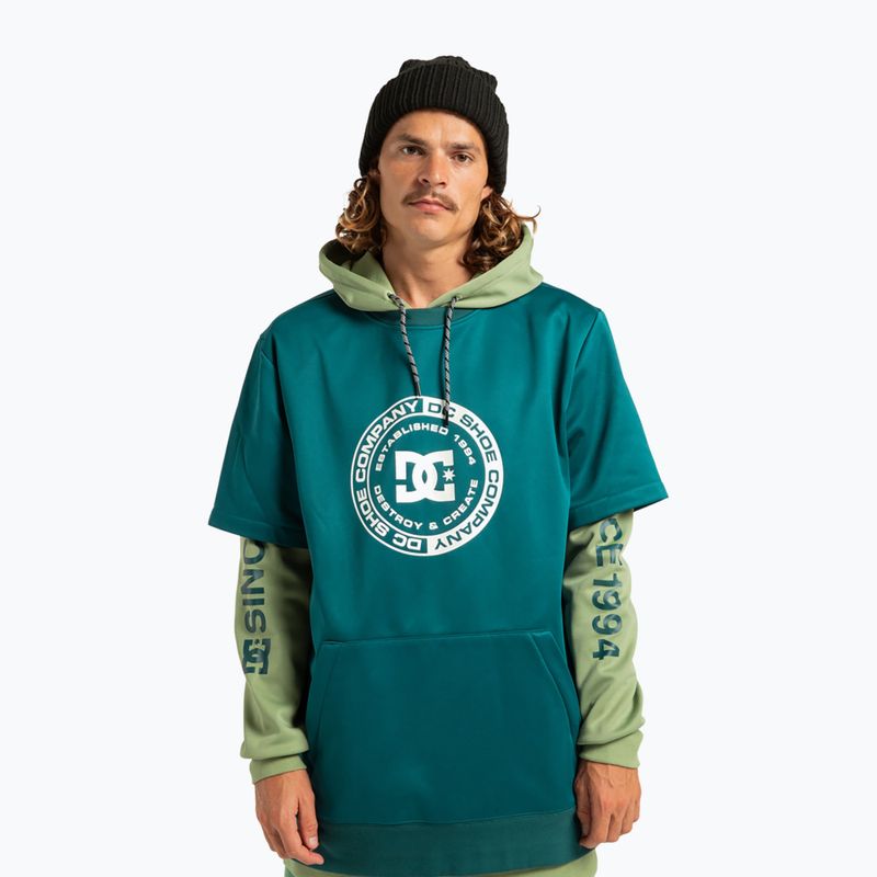 Férfi snowboard pulóver DC Dryden deep teal