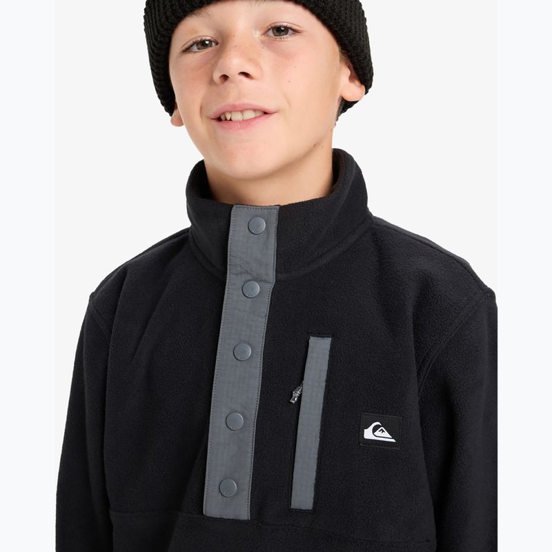 Gyerek polárpulóver Quiksilver No Destination Half Zip black 5