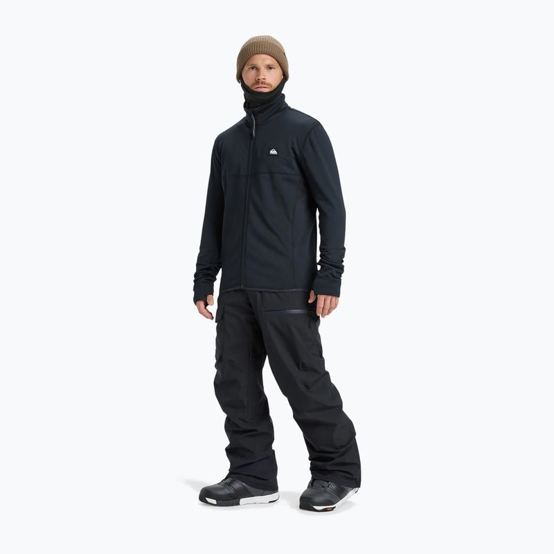 Férfi snowboard pulóver Quiksilver Steep Point Full Zip Fleece true black 2