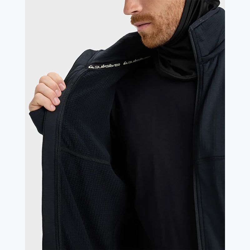 Férfi snowboard pulóver Quiksilver Steep Point Full Zip Fleece true black 7