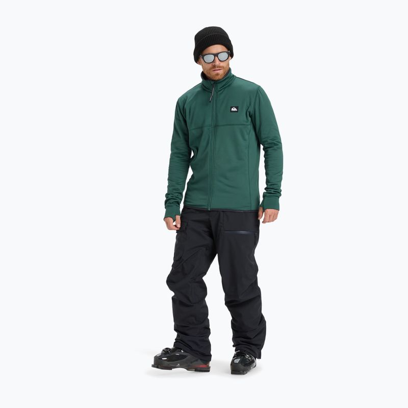 Férfi snowboard polárdzseki Quiksilver Steep Point Full Zip Fleece trekking green 2
