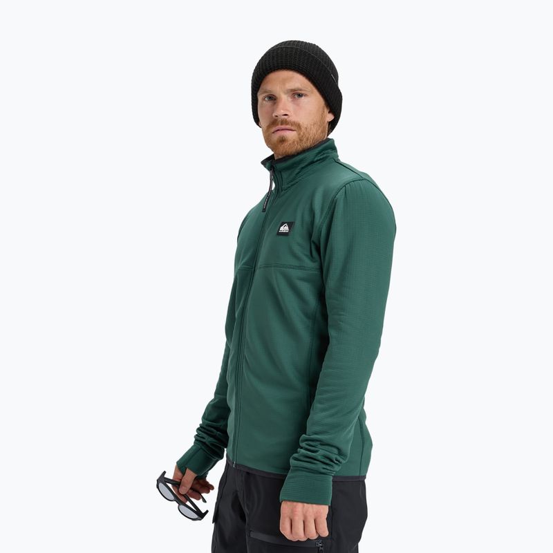 Férfi snowboard polárdzseki Quiksilver Steep Point Full Zip Fleece trekking green 4