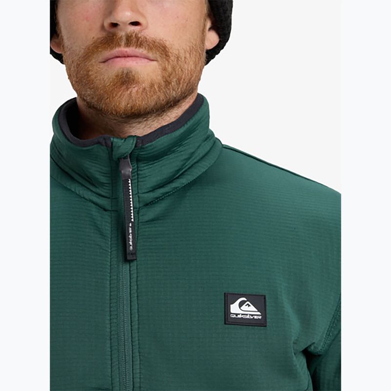 Férfi snowboard polárdzseki Quiksilver Steep Point Full Zip Fleece trekking green 7