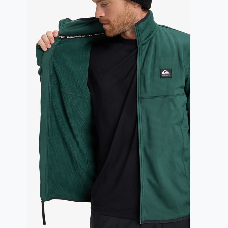 Férfi snowboard polárdzseki Quiksilver Steep Point Full Zip Fleece trekking green 8