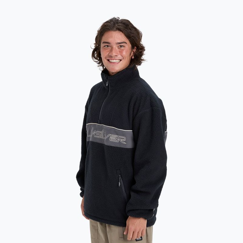 Férfi snowboard pulóver Quiksilver Omni Sherpa Half Zip black 4