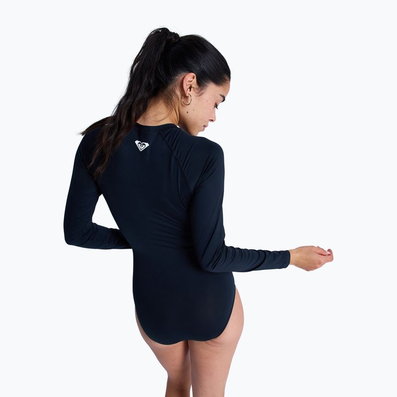 Női egyrészes fürdőruha ROXY Essentials Front Zip anthracite 3